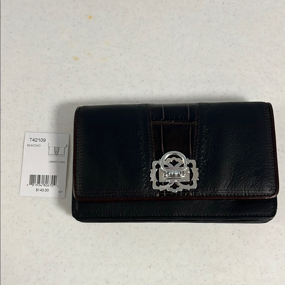 Liberty Black Leather Clutch